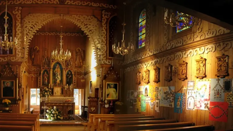 Bacówka na polanie biały potok: Church in Witów, Poland